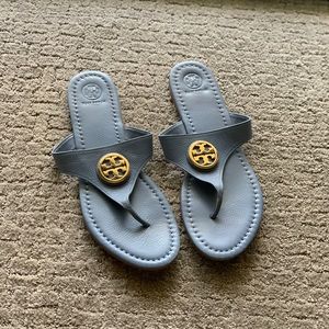 Blue/gold  Tory Burch sandals size 11